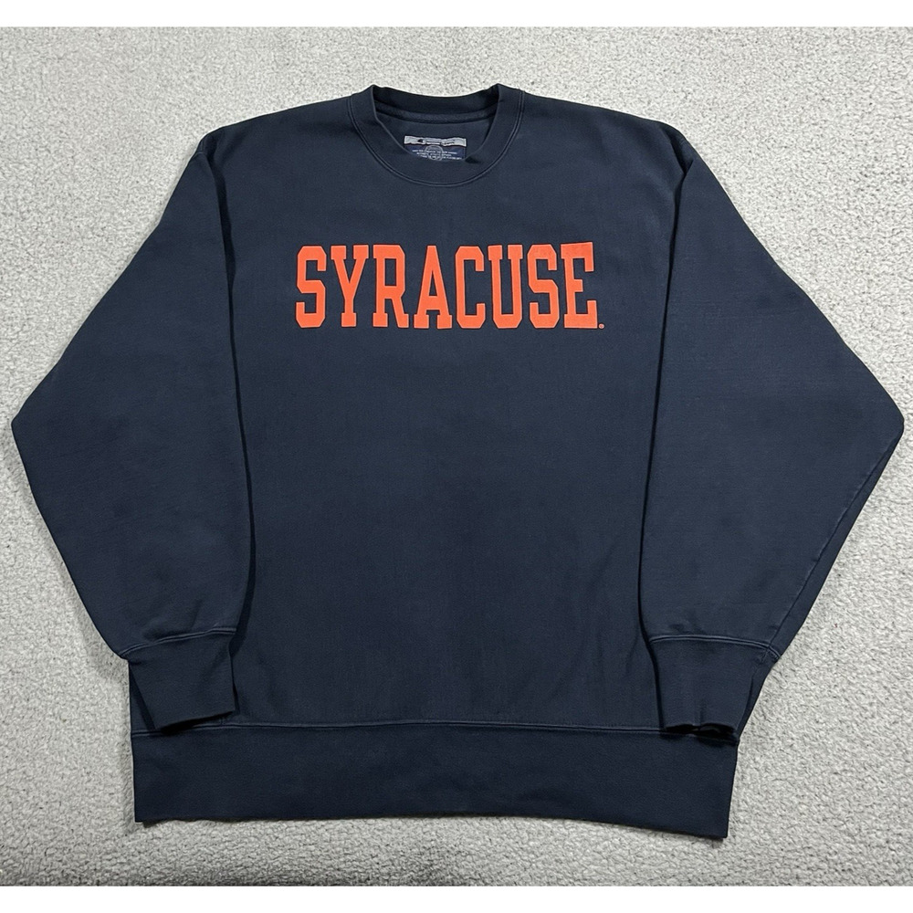 Syracuse Sweatshirt Mens L Crewneck Vintage Champion Reverse Weave Warmup